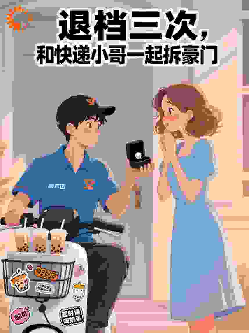 退档三次,和快递小哥一起拆豪门